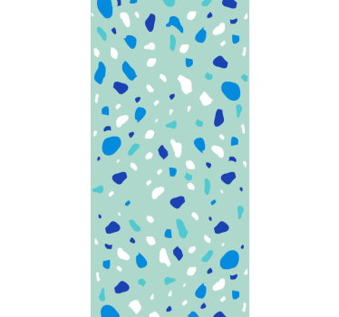 Carta da parati moderna texture toni blu terrazzo - TenStickers