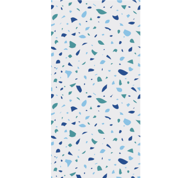 Carta da parati moderna texture tonalità blu terrazzo - TenStickers