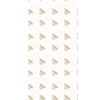 Carta da parati cameretta illustrazione elegante api - TenStickers