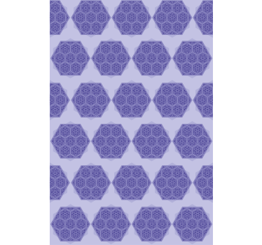 Carta da parati texture esagoni viola intricati - TenStickers