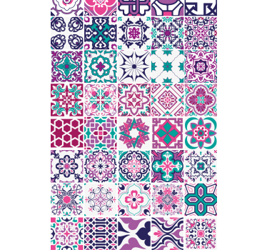 Carta da parati texture motivo piastrelle geometriche - TenStickers