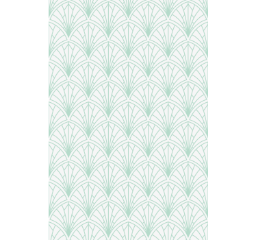 Carta da parati texture design foglie verdi geometriche - TenStickers