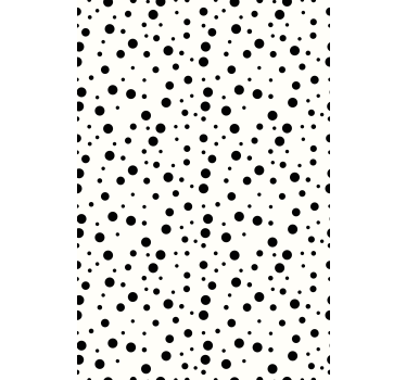 Carta da parati texture pois neri - TenStickers