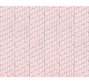 Carta da parati texture design geometrico rosa - TenStickers