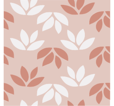 Carta da parati vintage sottobicchiere rosa floreale - TenStickers
