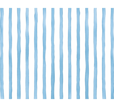 Carta da parati a righe verticali strisce acquerello blu - TenStickers