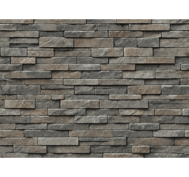 Carta da parati effetto pietra pietra di ledge naturale - TenStickers