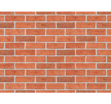 Carta da parati mattoni muro di mattoni rosso classico - TenStickers