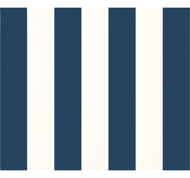 Carta da parati cameretta righe spesse blu e bianche - TenStickers