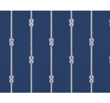 Carta da parati cameretta corde marine blu scuro - TenStickers