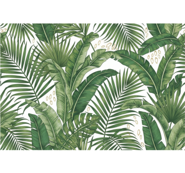 Carta da parati foglie foglie di palma relax - TenStickers