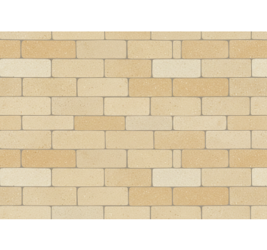 Carta da parati effetto pietra mattoni giallo beige - TenStickers