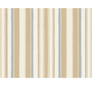 Carta da parati a righe verticali bianco beige - TenStickers
