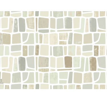 Carta da parati rustica forme geometriche chiare - TenStickers