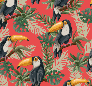 Carta da parati con tucani - TenStickers