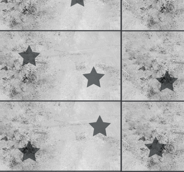 Carta da parati cemento modello geometrico a stella - TenStickers