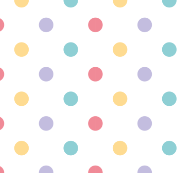 Carta da parati a pois palline colorate - TenStickers