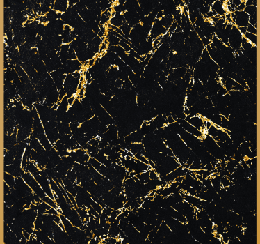 Carta da parati effetto marmo nero ed oro - TenStickers