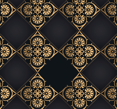 Carta da parati barocco eleganza geometrica - TenStickers