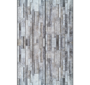 Carta da parati effetto pietra mosaico geometrico in pietra - TenStickers