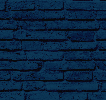 Carta da parati effetto mattoni Mattone strutturato blu - TenStickers