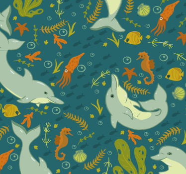 Carta da parati animali fauna sottomarina - TenStickers