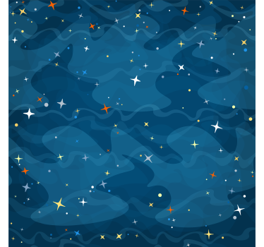 carta da parati con stelle Notte stellata - TenStickers