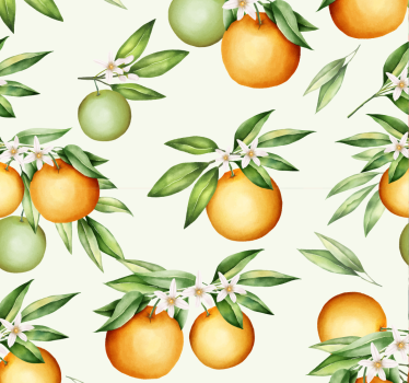 Carta da parati con le arance - TenStickers