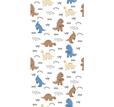 Carta da parati neonato modelli di dinosauri - TenStickers