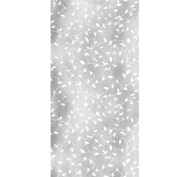 Carta da parati foglie rami bianchi - TenStickers