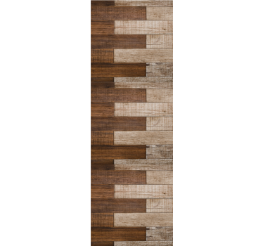 Carta da parati effetto legno parquet a spina di pesce - TenStickers