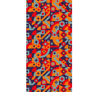 Carta da parati vintage texture motivi geometrici - TenStickers