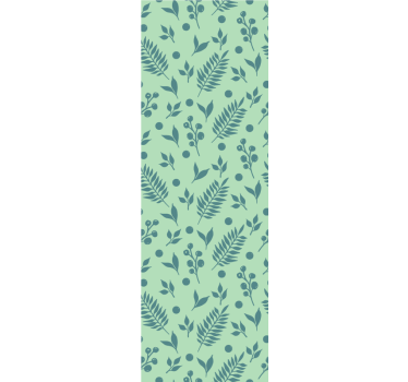 Carta da parati foglie ispirazione modello verde - TenStickers
