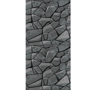 Carta da parati effetto pietra mosaico di pietra - TenStickers