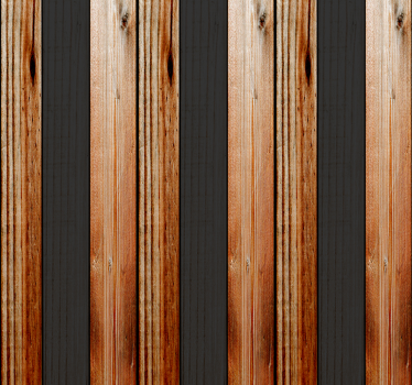 Carta da parati righe doppio legno - TenStickers