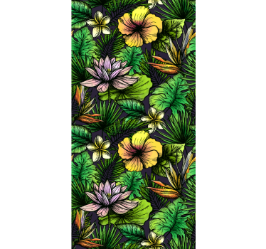 Carta da parati natura fioritura tropicale - TenStickers