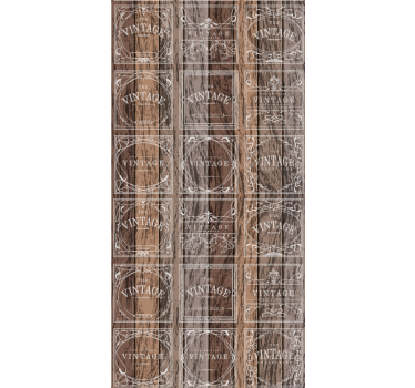 Carta da parati vintage canne stampate - TenStickers