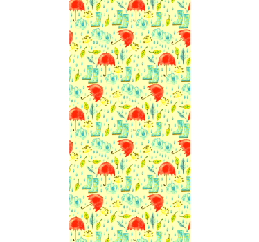 Carta da parati natura modello di giornata piovosa - TenStickers