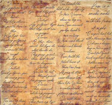 Carta da parati scritte versi romeo e giulietta - TenStickers