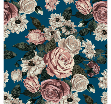 Carta da parati floreale floreale elegante - TenStickers