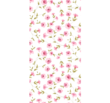 Carta da parati floreale motivo floreale di vite - TenStickers
