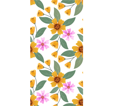 Carta da parati floreale abbondanza floreale - TenStickers