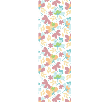 Carta da parati floreale decorazioni con motivi floreali - TenStickers