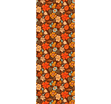 Carta da parati floreale motivi floreali autunnali - TenStickers