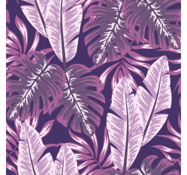 Carta da parati a fiori Maranta viola - TenStickers