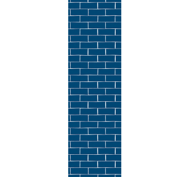 Carta da parati mattoni effetto piastrella metropolitana - TenStickers