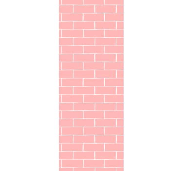 Carta da parati mattoni modello di mattoni rosa - TenStickers