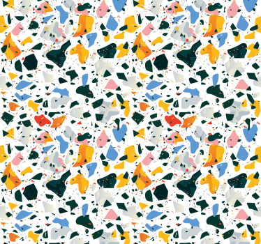 Carta da parati moderna texture terrazzo colorato - TenStickers