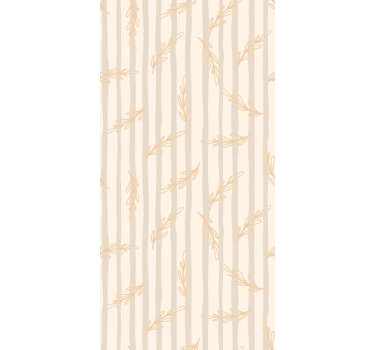 Carta da parati foglie sagome di bambù - TenStickers