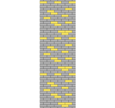 Carta da parati mattoni muratura a contrasto - TenStickers
